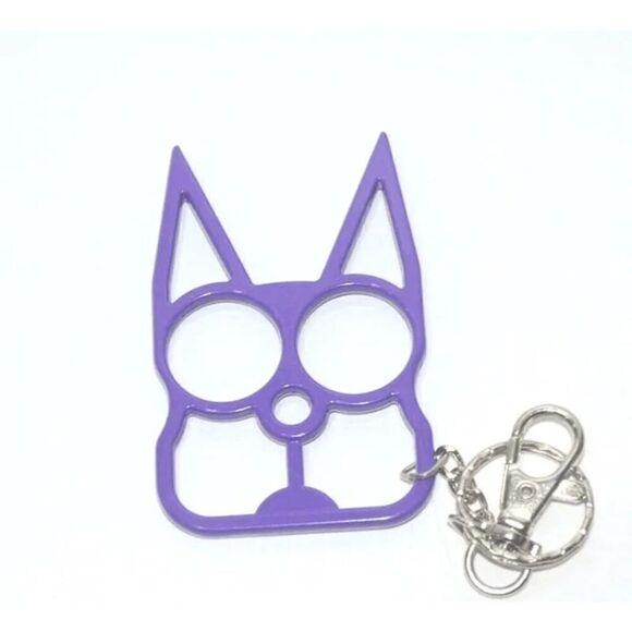 Cat-Shaped Security Multifunctional Knuckle Keychain - Picture 1 of 2